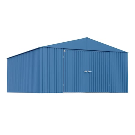 Arrow Storage Products Elite Galvalume Steel Premium Shed Storage Shed, 14 ft x 16 ft, Cool Grey EG1416BG